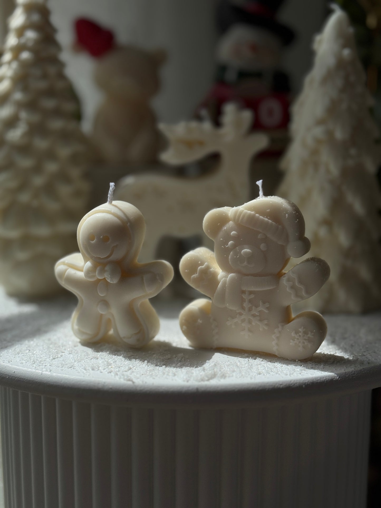 Gingerbread & Festive Bear Candle Collection