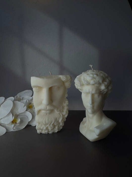 Michelangelo & David Candles
