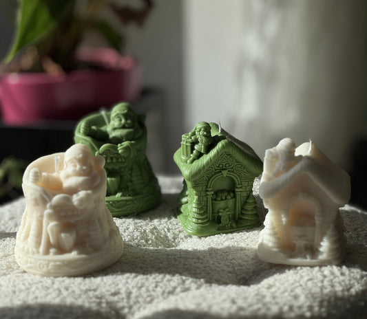 Santa Christmas Candles
