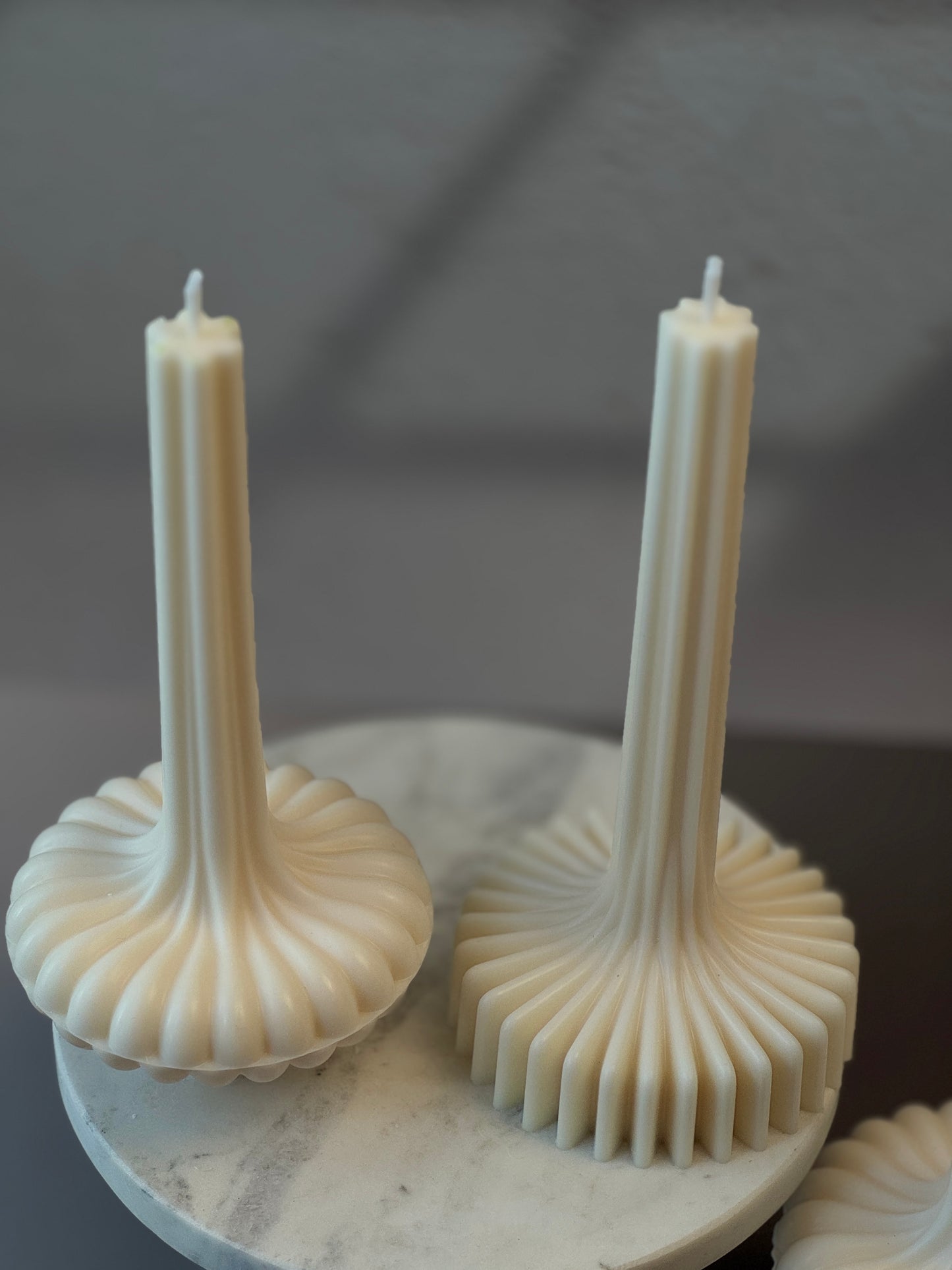 Linéa Collection: Ripple & Fluted Taper Candles