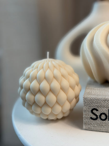 Bubble & Waves Sculptural Soy Wax Candles