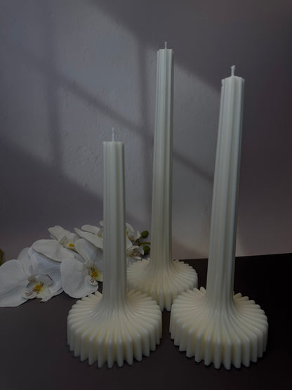Linéa Collection: Ripple & Fluted Taper Candles