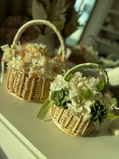 Fleur Basket Collection | Handmade Floral Candle Basket