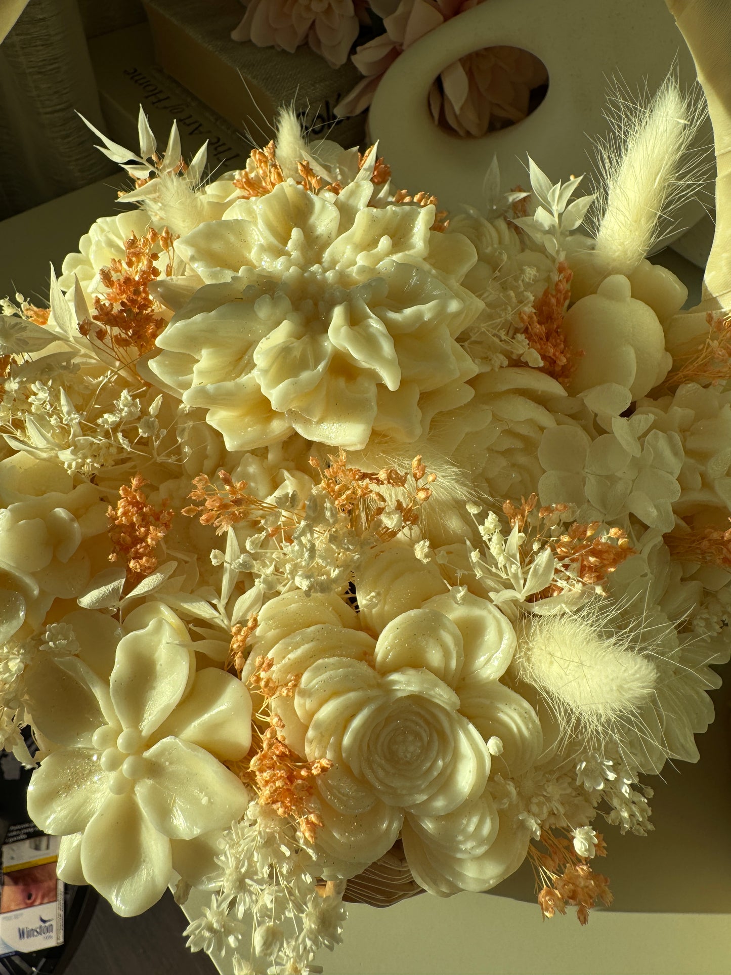 Fleur Basket Collection | Handmade Floral Candle Basket