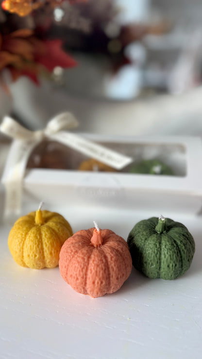 Harvest Trio — Pumpkin Candle Gift Box