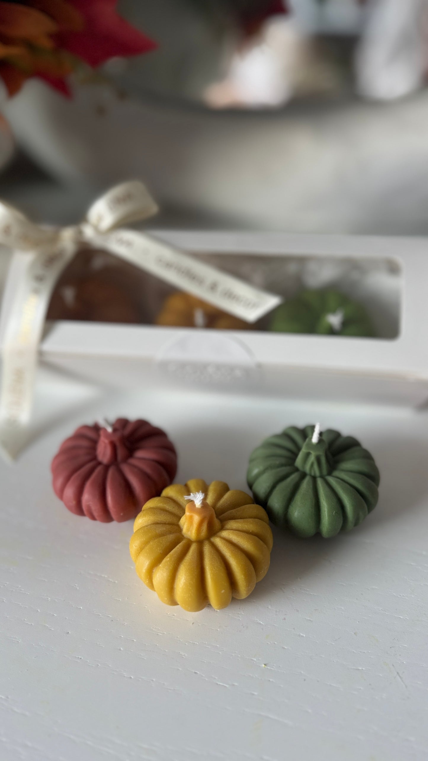 Harvest Trio — Pumpkin Candle Gift Box