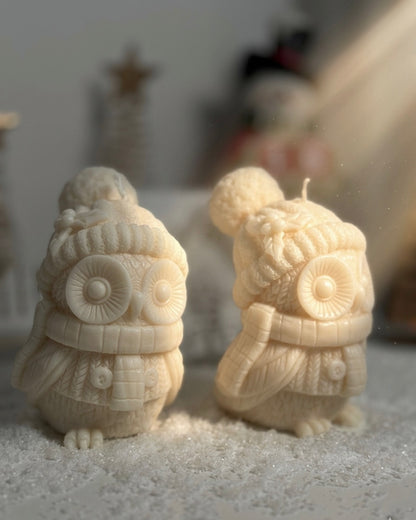 Woodland Owls | Sculptural Soy Wax Candles
