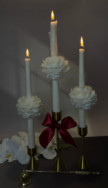 Peony Taper Candle