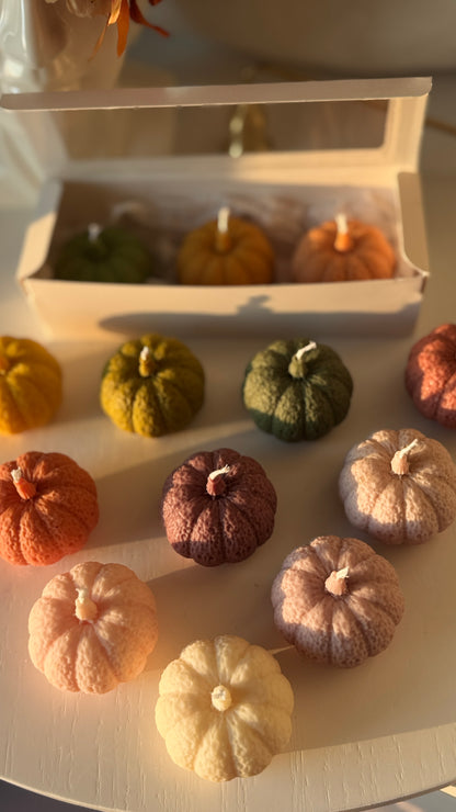 Harvest Trio — Pumpkin Candle Gift Box