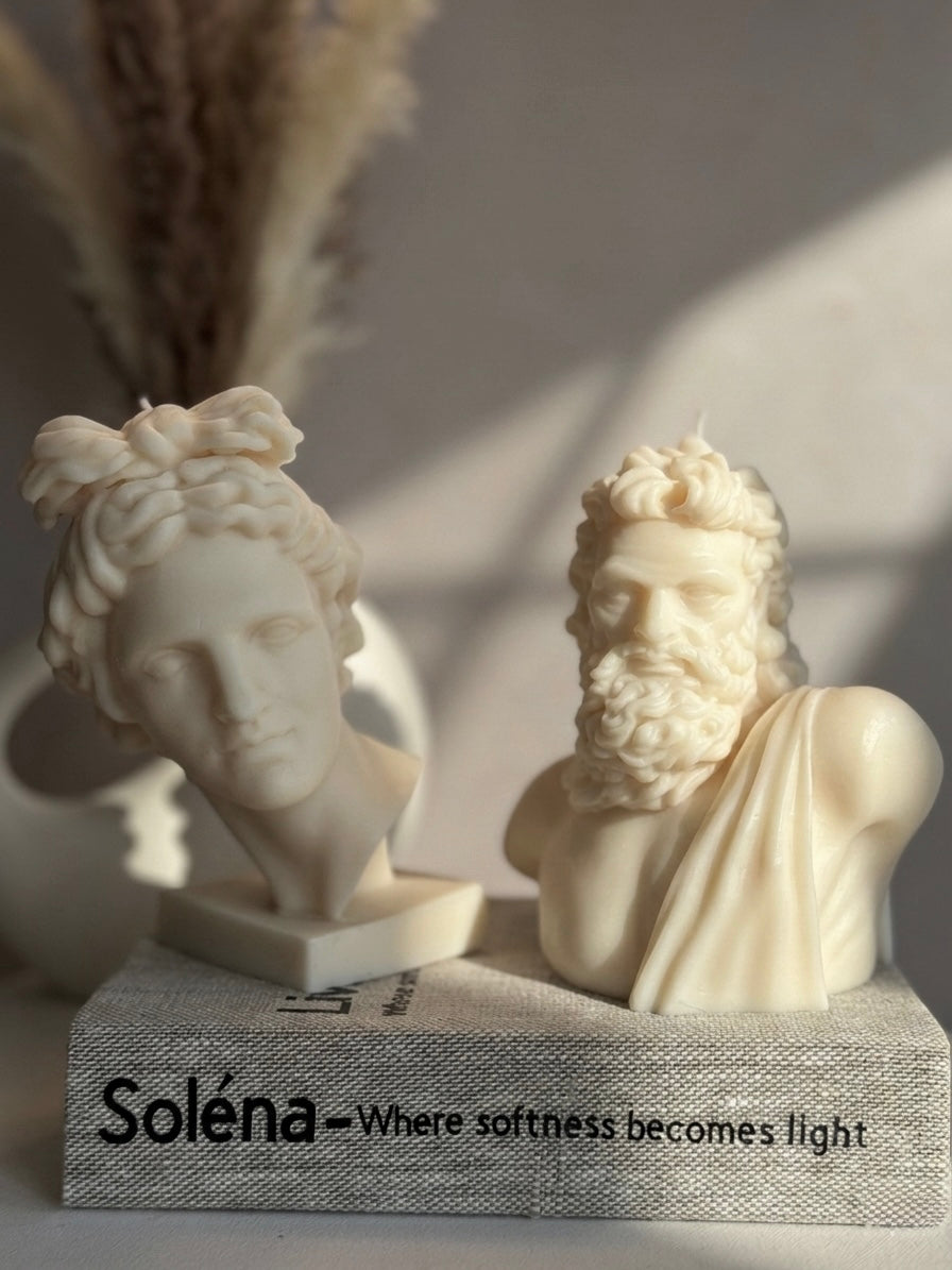 Olympian Bust Candle Collection
