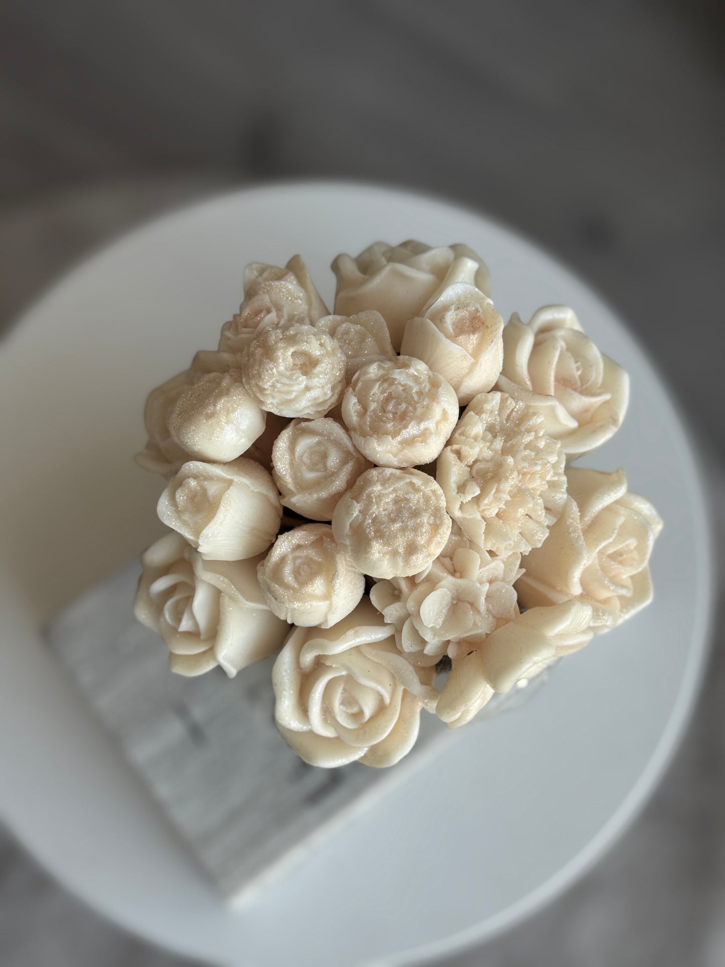Lumière Bloom | Luxury Wax Flower Bouquet Candle in Gift Box