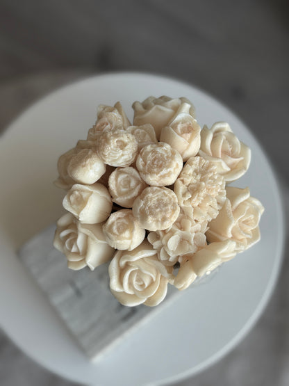 Lumière Bloom | Luxury Wax Flower Bouquet Candle in Gift Box