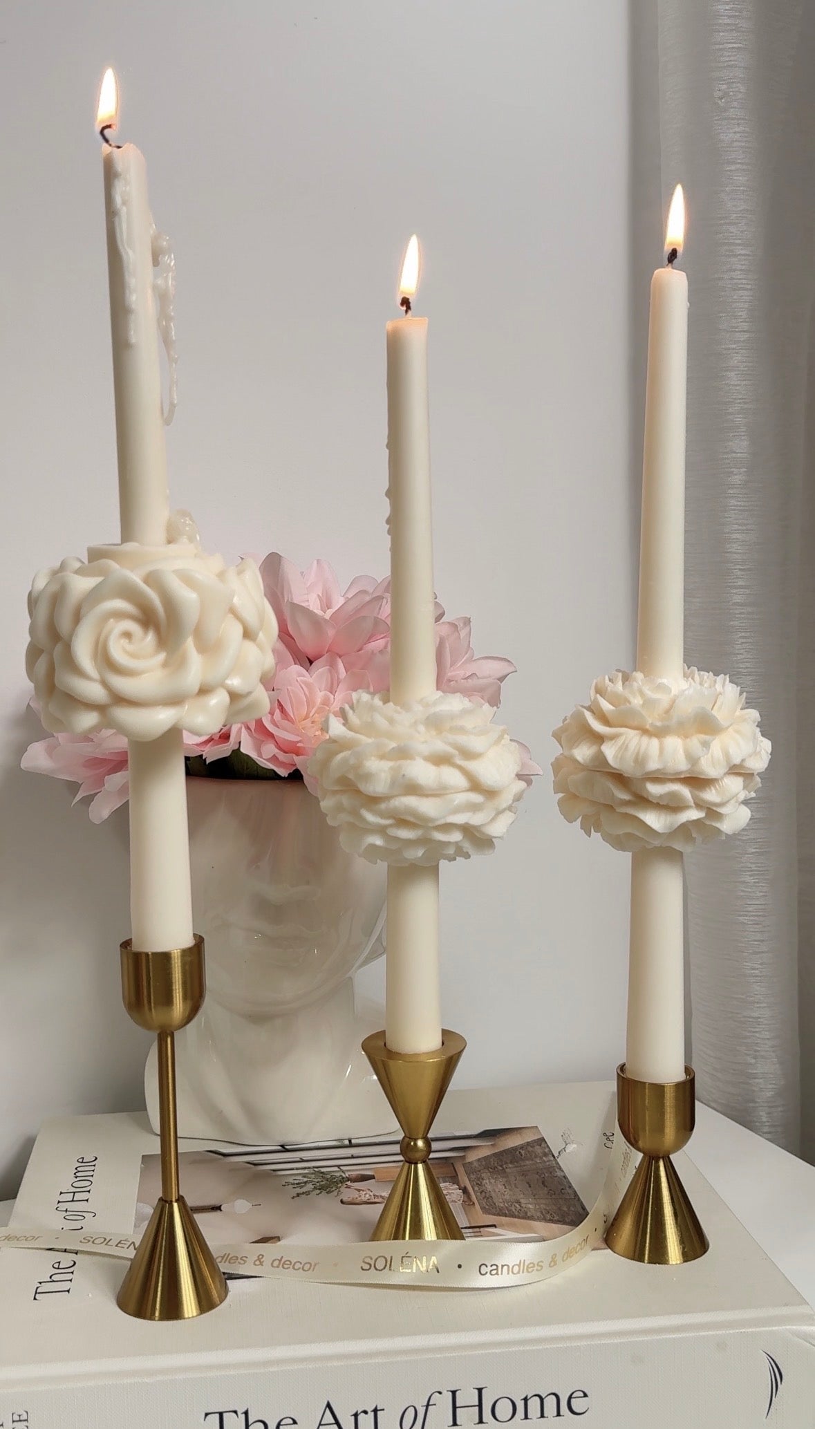 Sculptural Taper Candle Collection