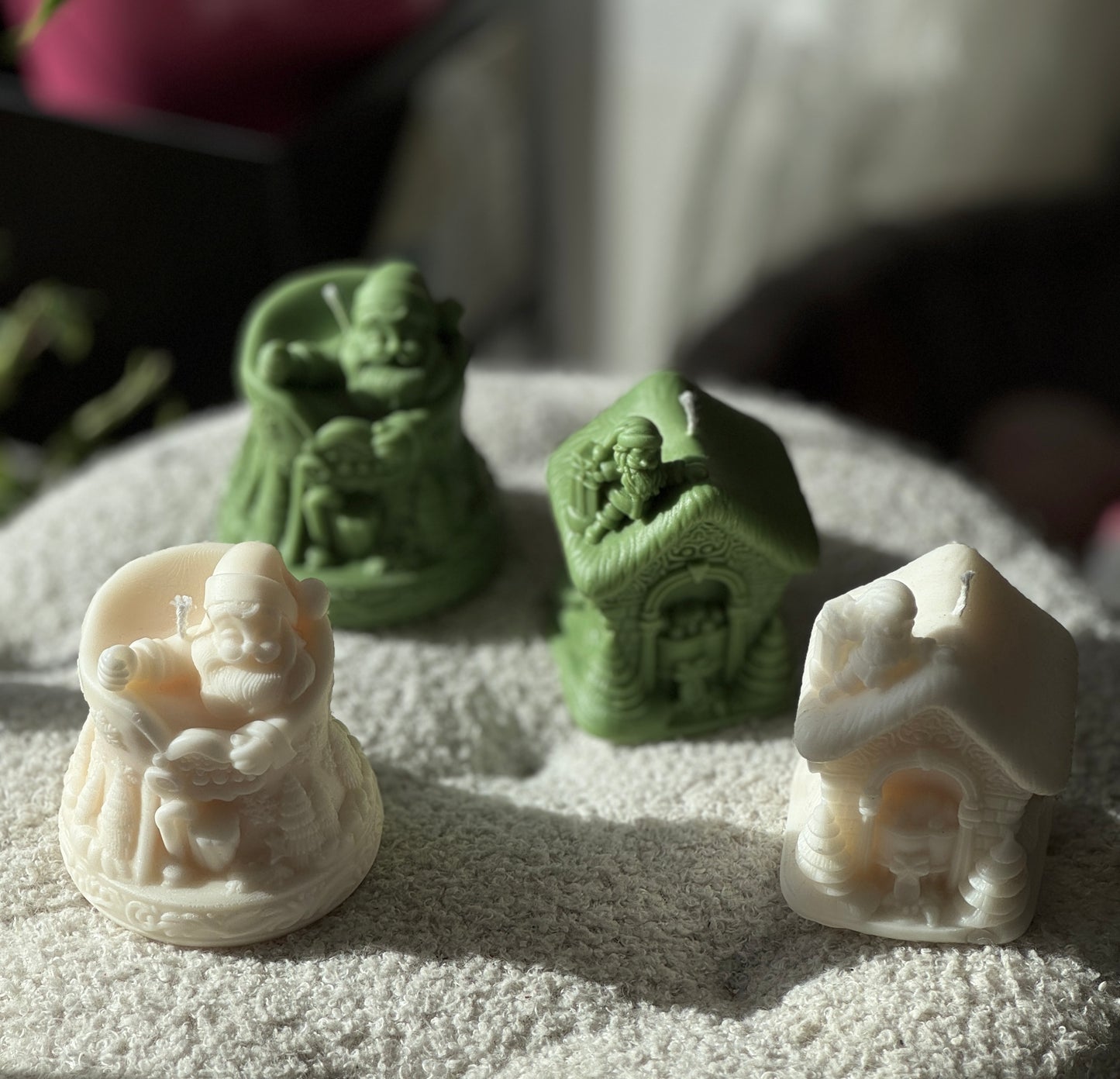 Santa Christmas Candles