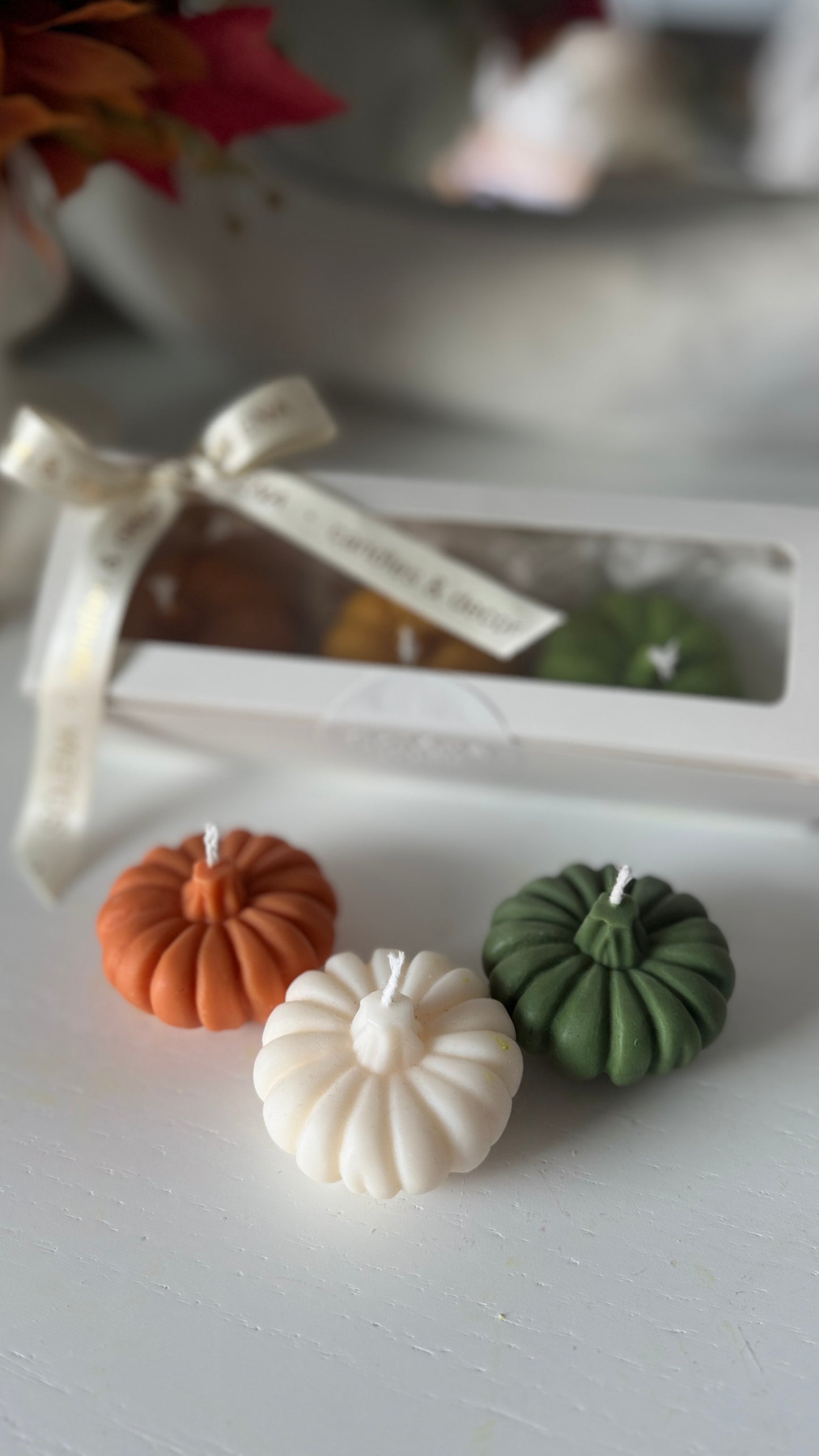 Harvest Trio — Pumpkin Candle Gift Box