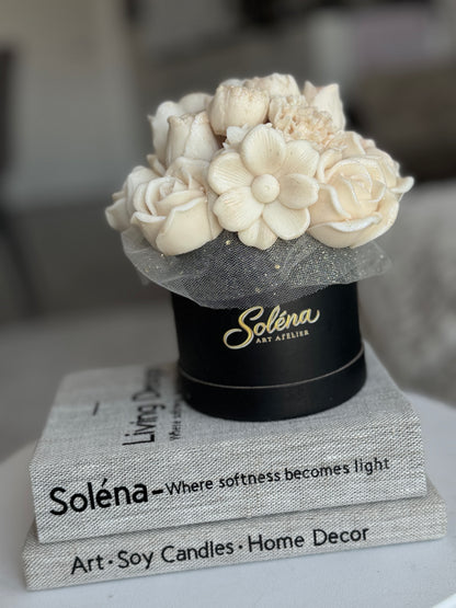 Lumière Bloom | Luxury Wax Flower Bouquet Candle in Gift Box