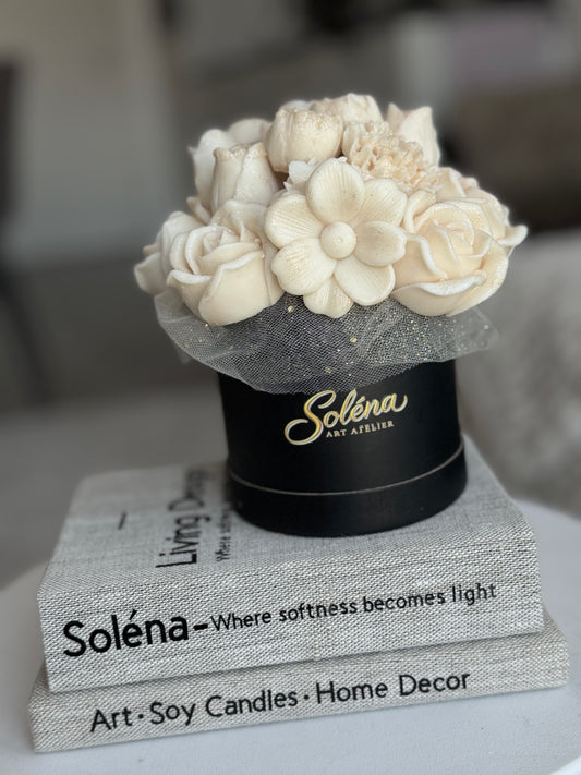 Lumière Bloom | Luxury Wax Flower Bouquet Candle in Gift Box