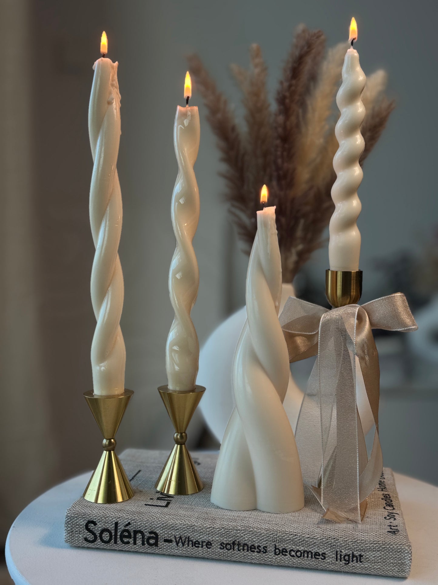 Sculptural Spiral Candles |