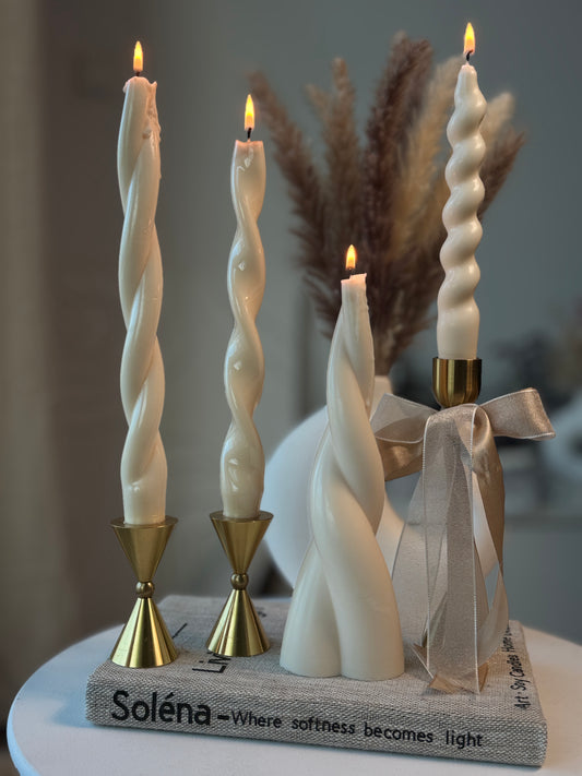 Sculptural Spiral Candles |