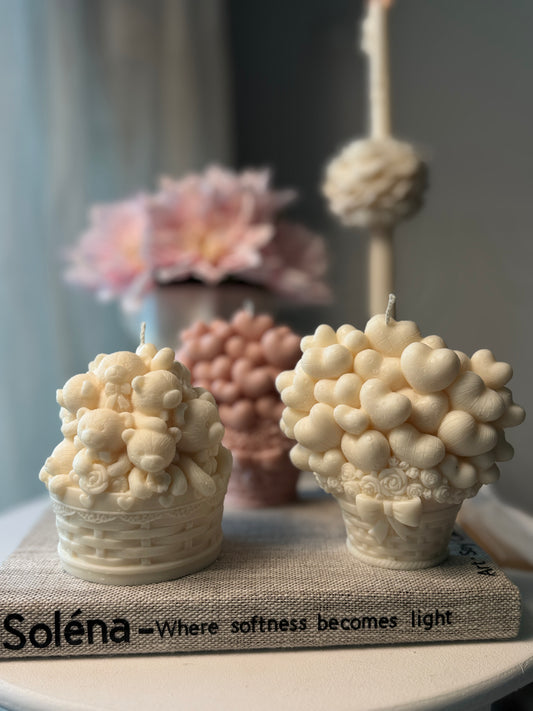 Love Basket Candles