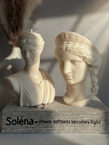 Hera & Artemis – Classical Bust Candle Collection