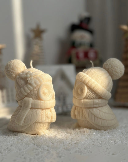 Woodland Owls | Sculptural Soy Wax Candles