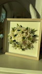 Handmade Wax Flower Frame | Floral Wall Art