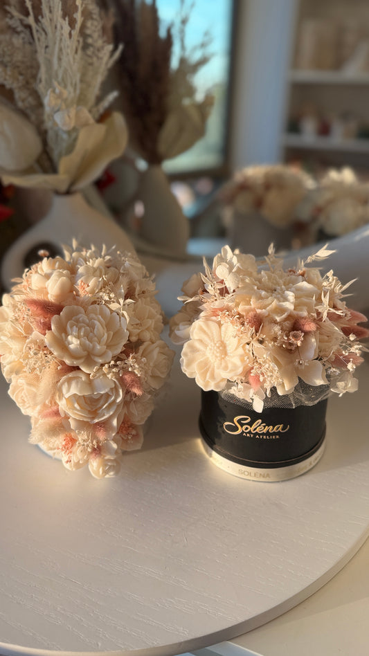 Lumière Bloom | Luxury Wax Flower Bouquet Candle in Gift Box