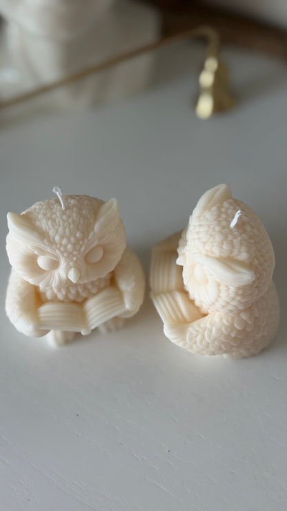Woodland Owls | Sculptural Soy Wax Candles