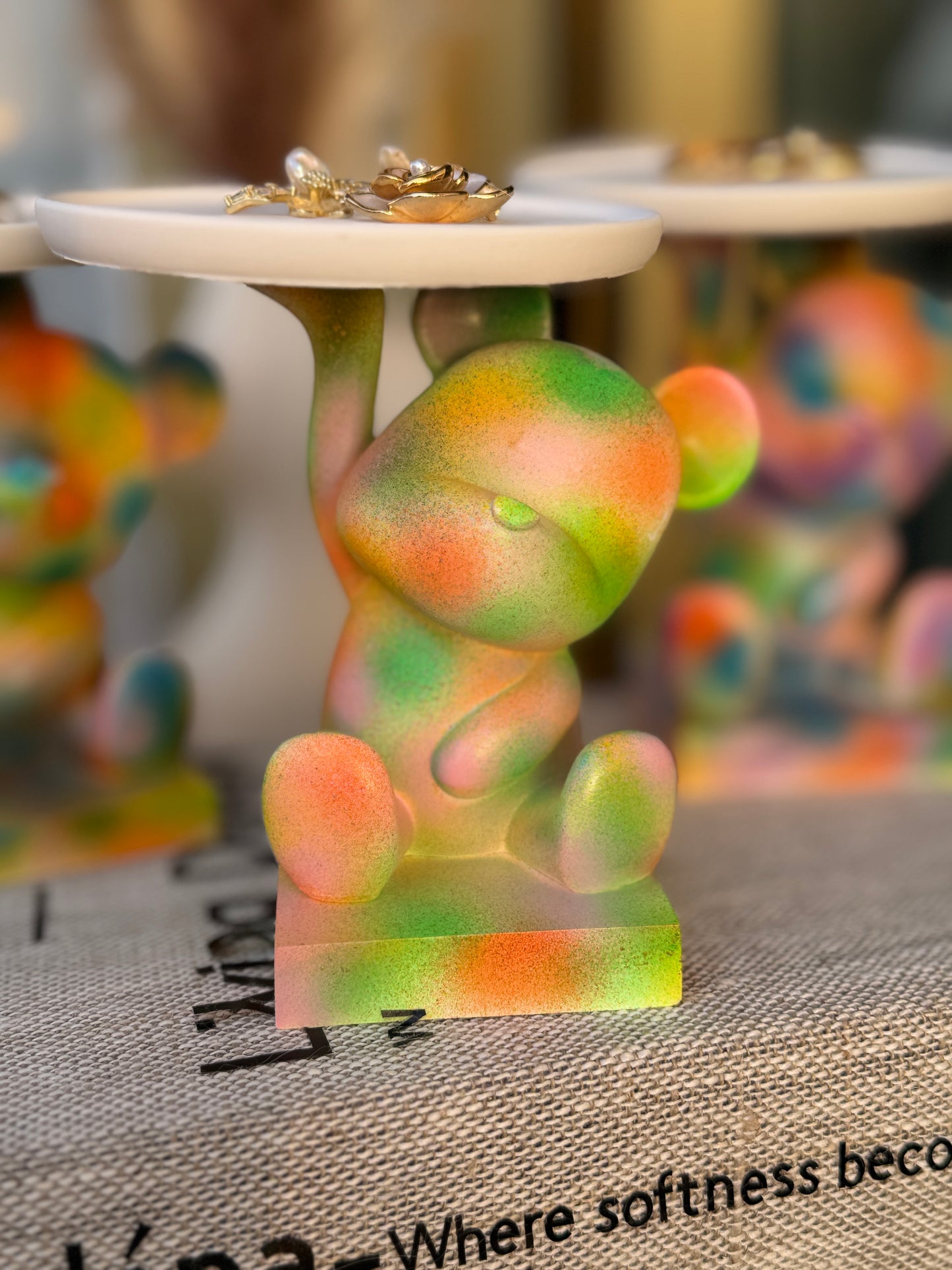 Teddy Tray – Playful Sculpture Collection