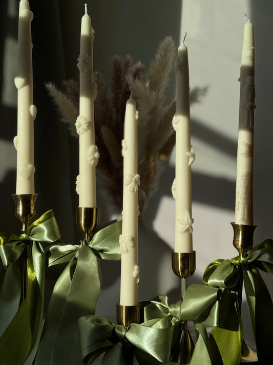 Taper Candles 🌼🎀🤍🎄⭐️