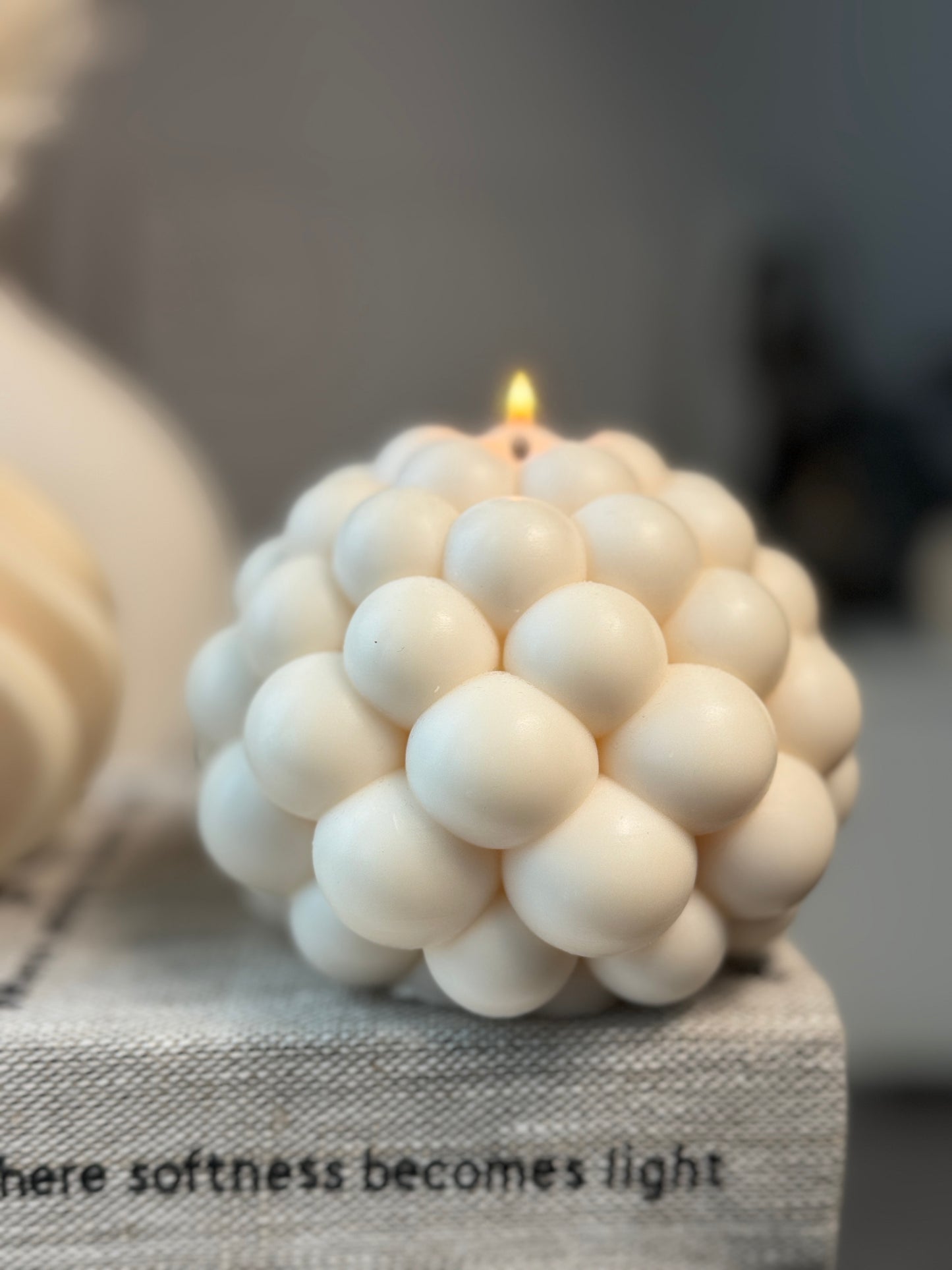 Bubble & Waves Sculptural Soy Wax Candles
