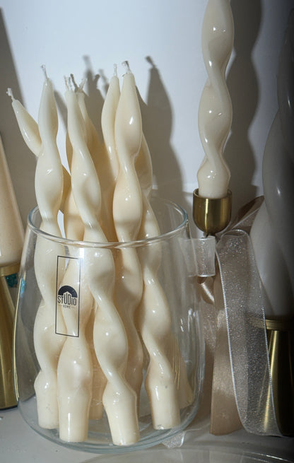 Sculptural Spiral Candles |