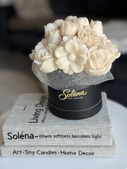 Lumière Bloom | Luxury Wax Flower Bouquet Candle in Gift Box