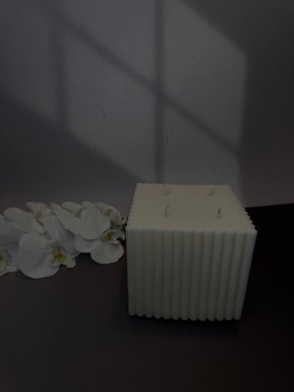 Fluted Block Candle