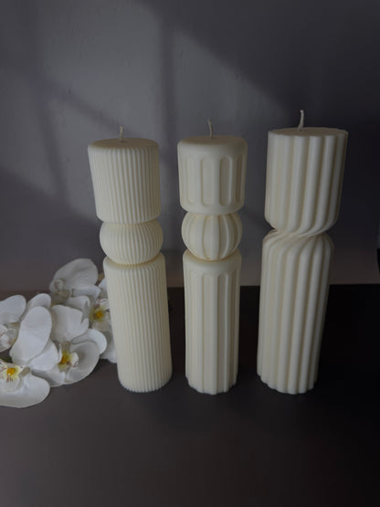 Linéa Collection-Sculptural Soy Wax Candles