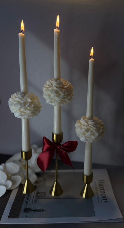 Peony Taper Candle