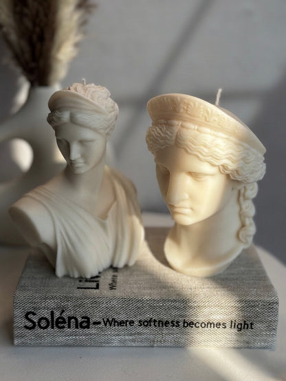 Hera & Artemis – Classical Bust Candle Collection