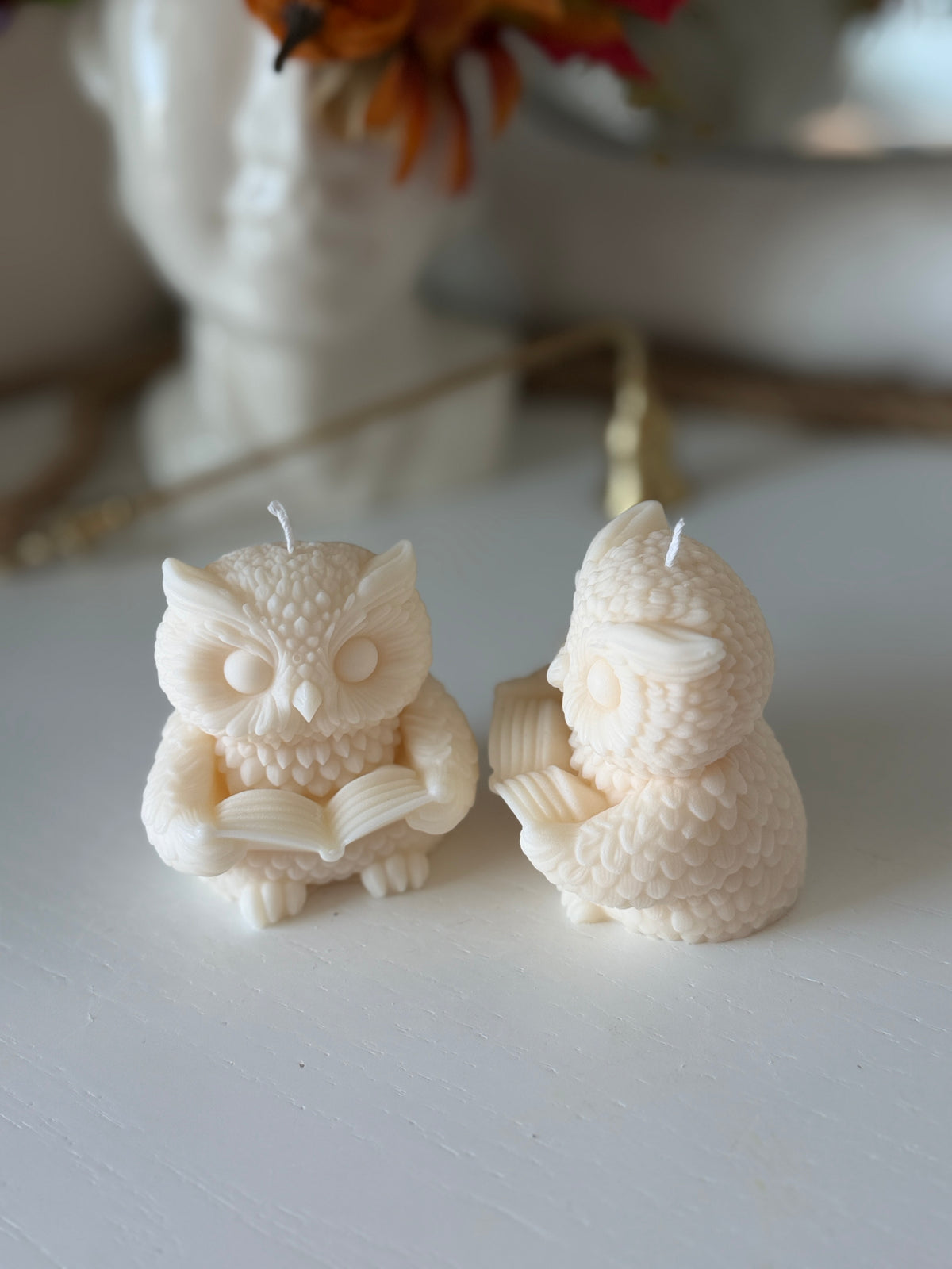 Woodland Owls | Sculptural Soy Wax Candles