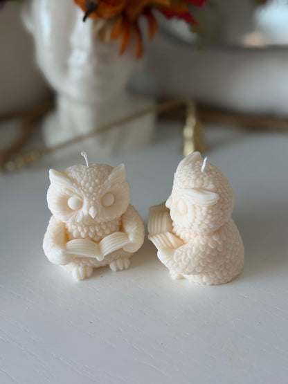 Woodland Owls | Sculptural Soy Wax Candles