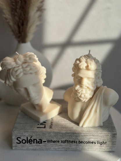 Olympian Bust Candle Collection