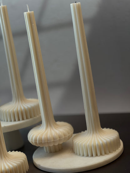 Linéa Collection: Ripple & Fluted Taper Candles