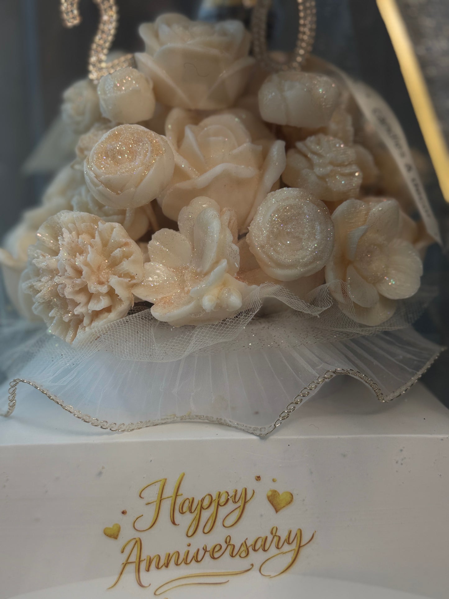 Celebration Wax Bouquet Flowers