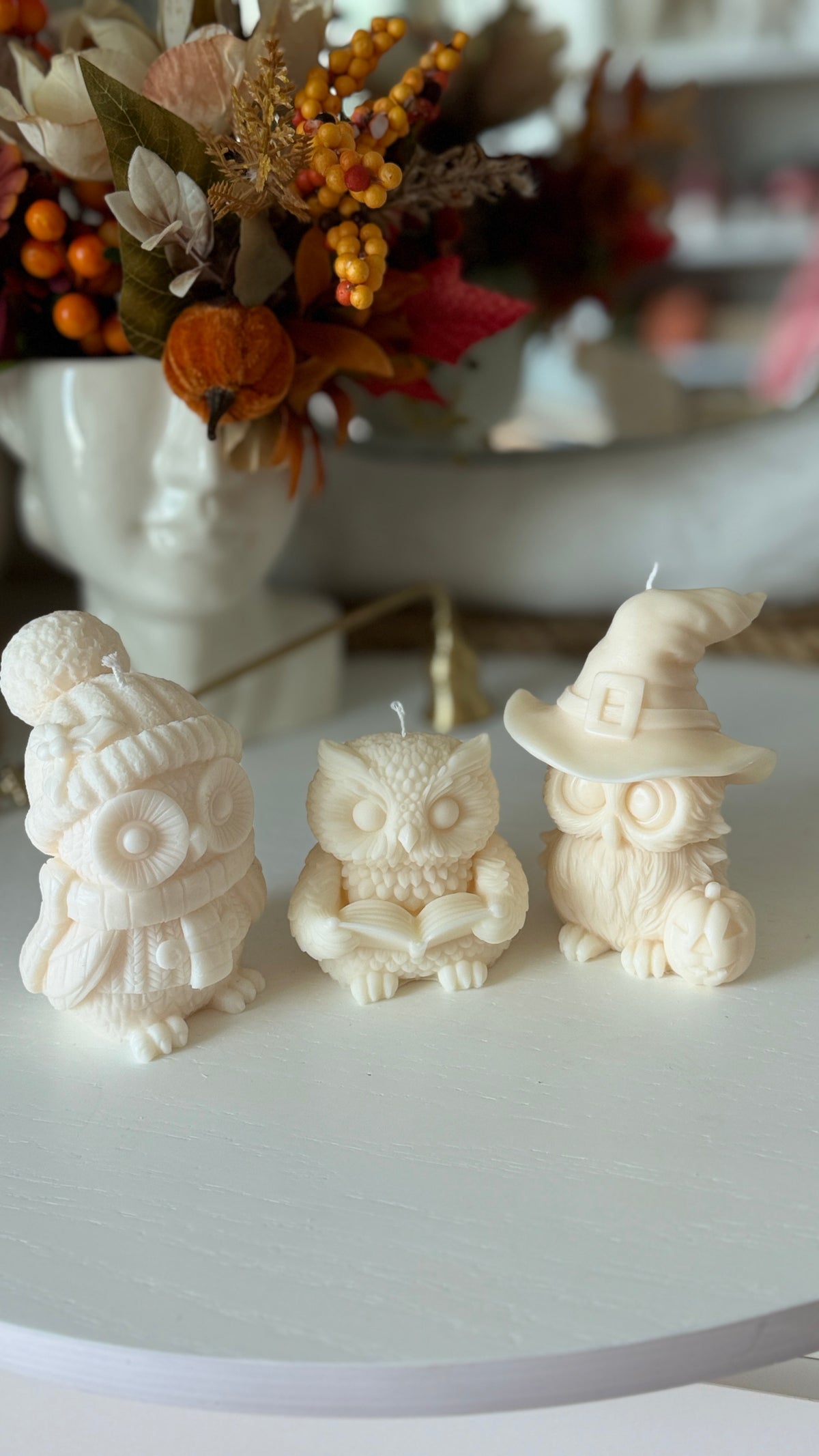 Woodland Owls | Sculptural Soy Wax Candles