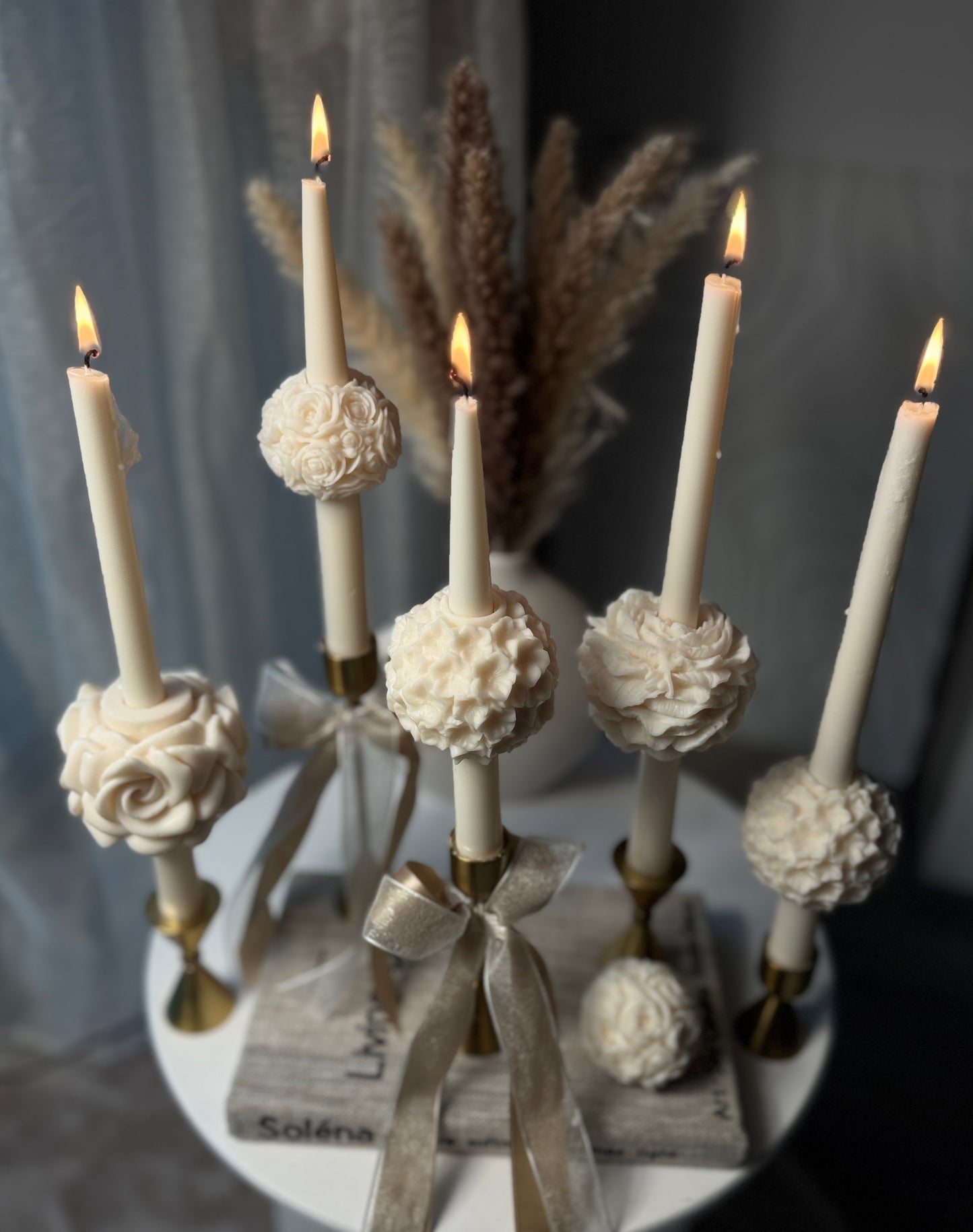 Floral Taper Candles
