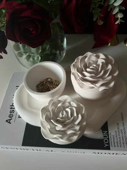 Rose Cachette- Scented Candle & Jewelry Jar