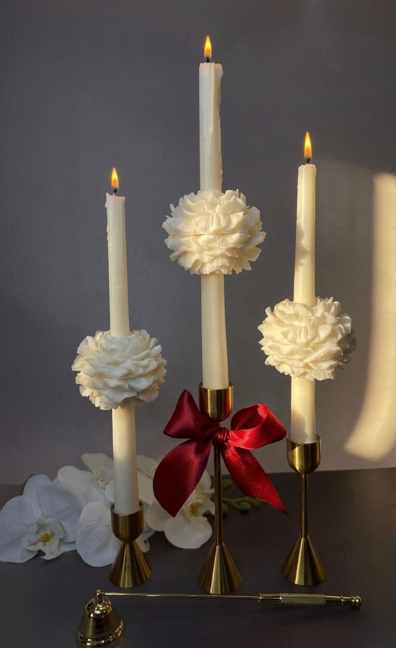 Peony Taper Candles