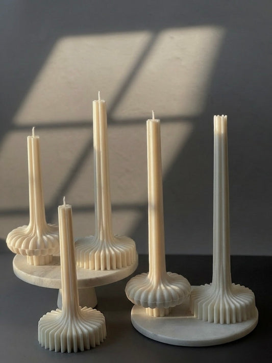 Linéa Collection: Ripple & Fluted Taper Candles