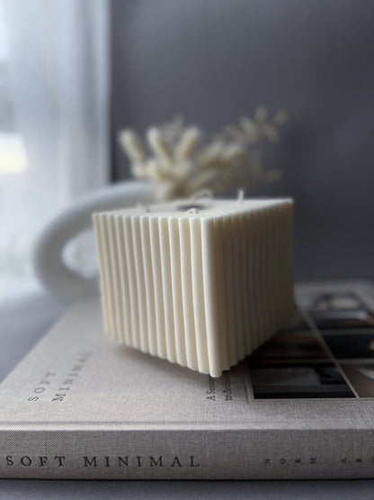 Fluted Block Candle