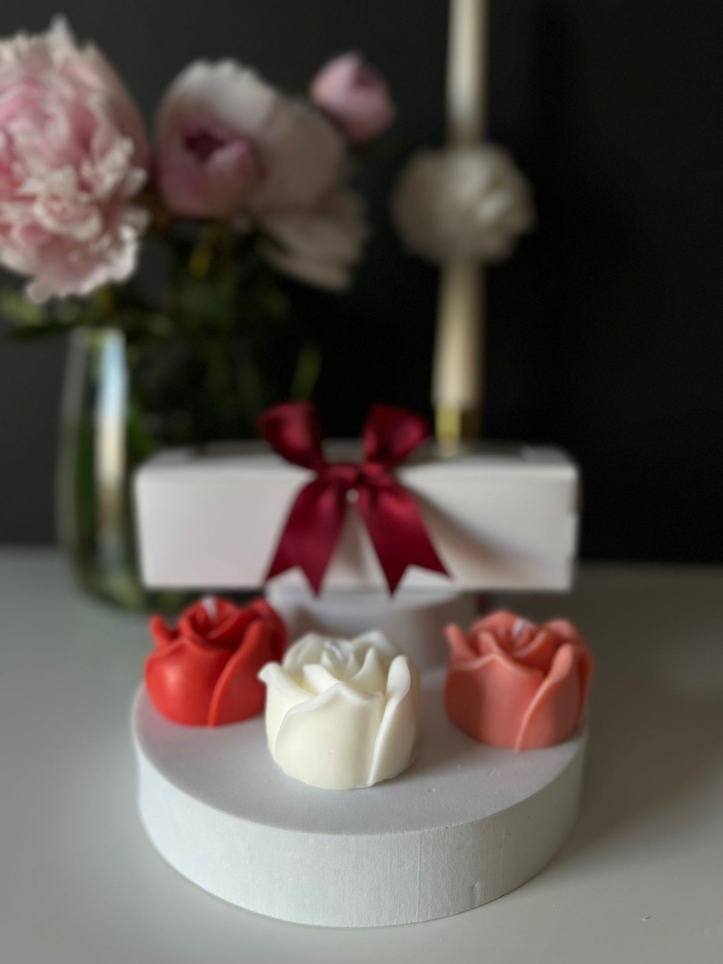 Rose Trio Gift Box Candles